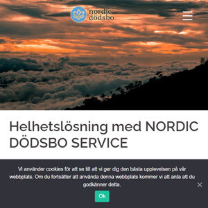 UaWeb Marketing hjälper företag med ny hemsida, se Nordic Dödsbo Service